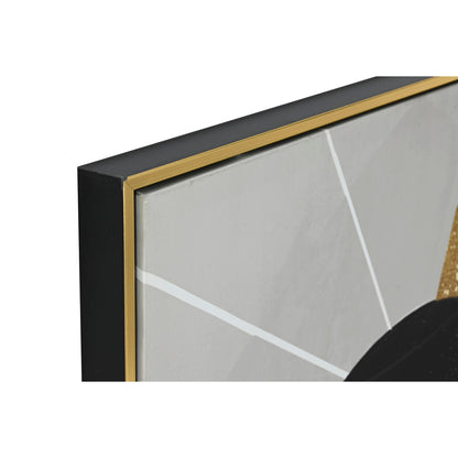 Kanvas Home ESPRIT Svart Gyllene polystyren Kanvas Kvinna 82 x 3,5 x 122 cm (2 antal) finns hos Nordekko