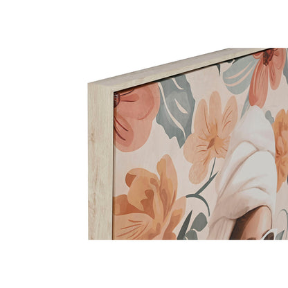 Kanvas Home ESPRIT Gul Blå Vit Beige polystyren Kanvas Skandinavisk 82 x 3,5 x 122 cm (2 antal) finns hos Nordekko