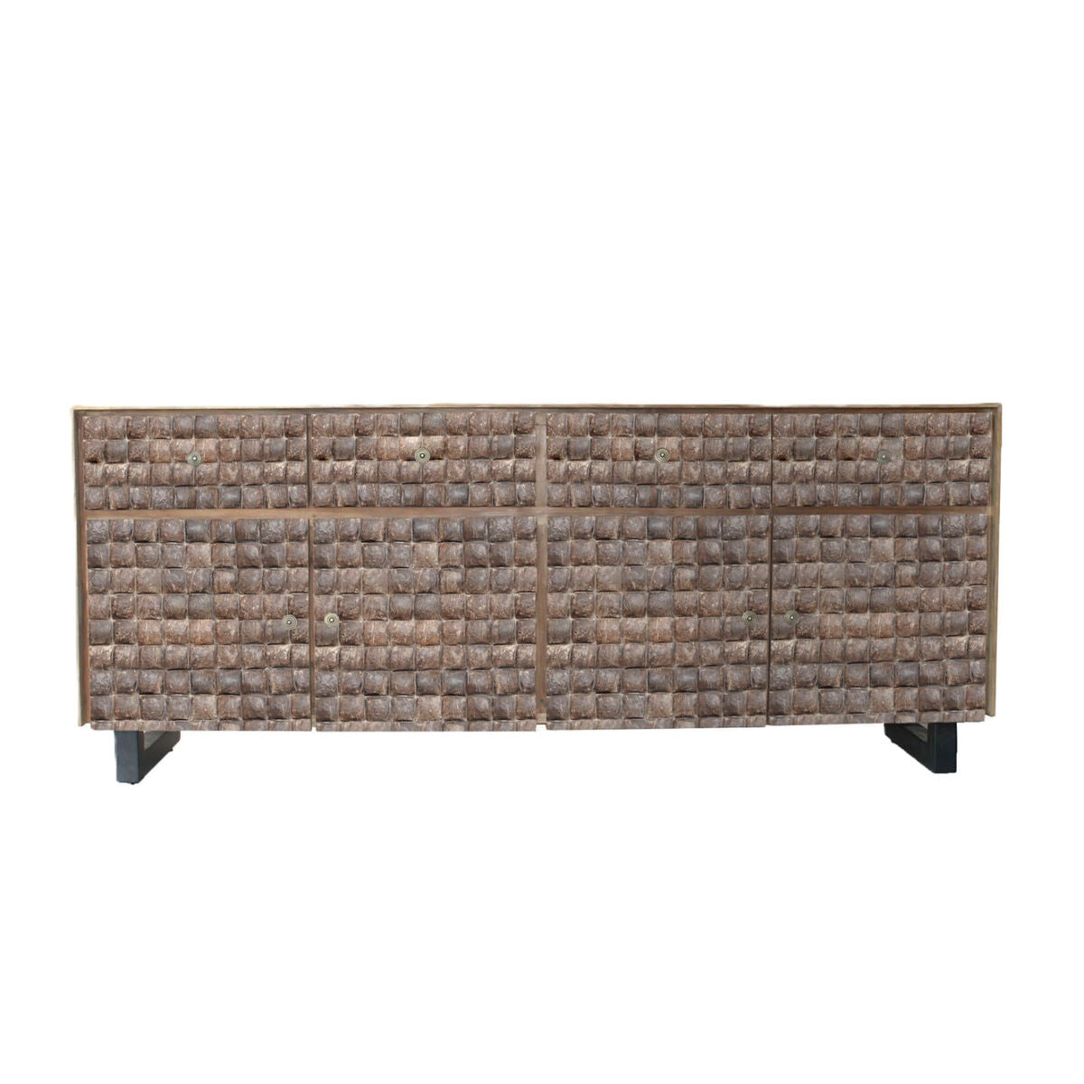 Skänk Home ESPRIT teakträ Kokosfiber 200 X 45 X 80 cm finns hos Nordekko