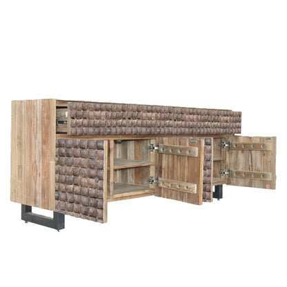 Skänk Home ESPRIT teakträ Kokosfiber 200 X 45 X 80 cm finns hos Nordekko