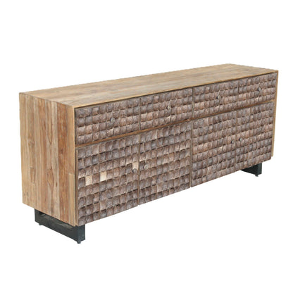 Skänk Home ESPRIT teakträ Kokosfiber 200 X 45 X 80 cm finns hos Nordekko