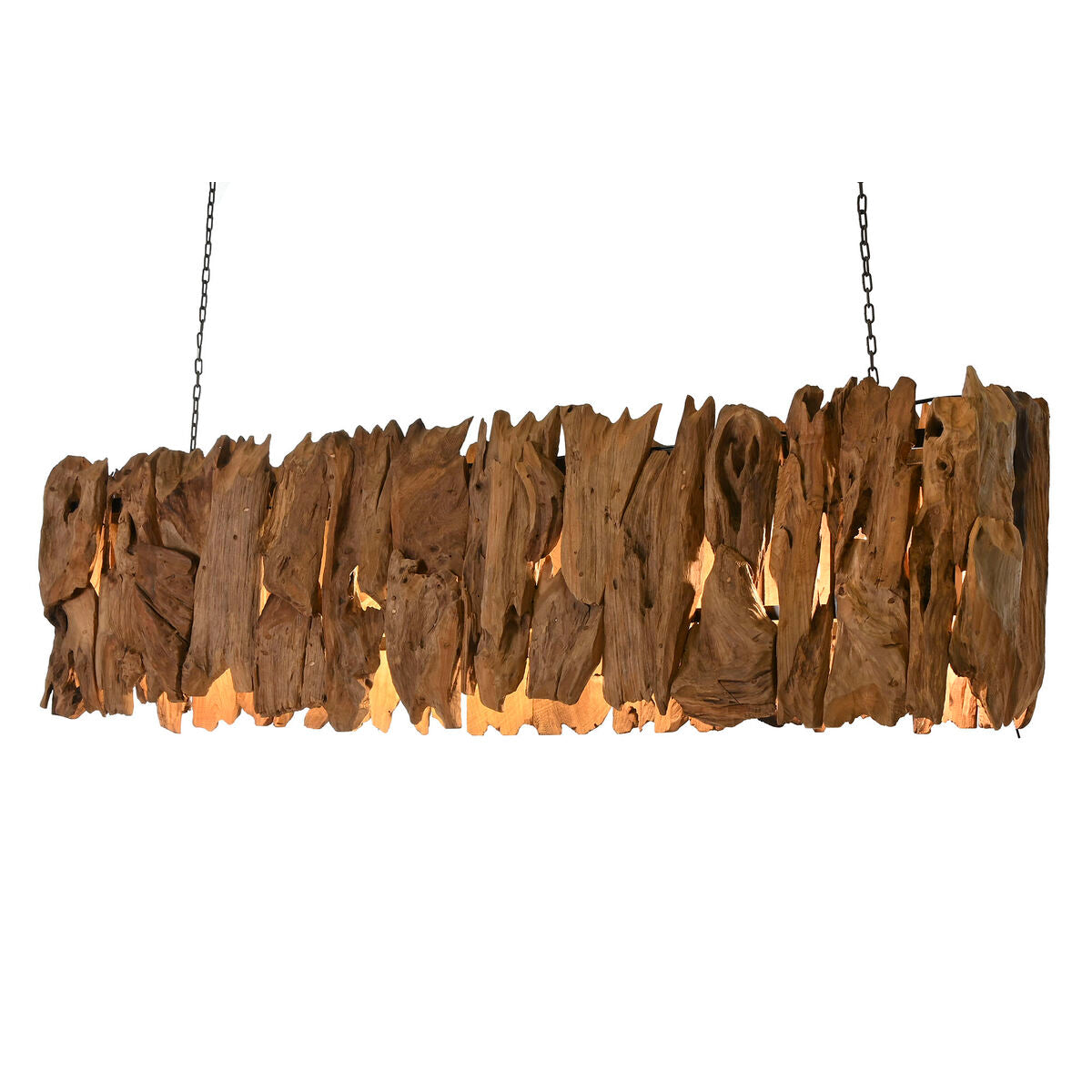 Taklampa Home ESPRIT Järn teakträ 160 x 30 x 40 cm finns hos Nordekko