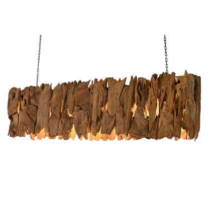 Taklampa Home ESPRIT Järn teakträ 160 x 30 x 40 cm finns hos Nordekko