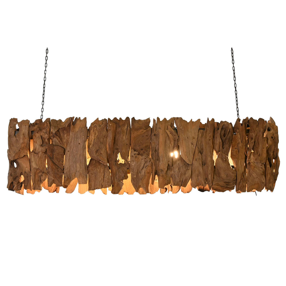 Taklampa Home ESPRIT Järn teakträ 160 x 30 x 40 cm finns hos Nordekko