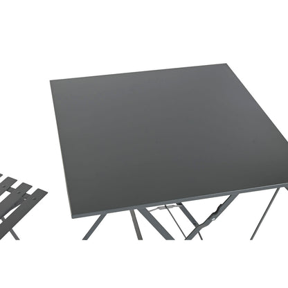 Bordsgrupp med 2 stolar Home ESPRIT Grå 60 x 60 x 71 cm finns hos Nordekko