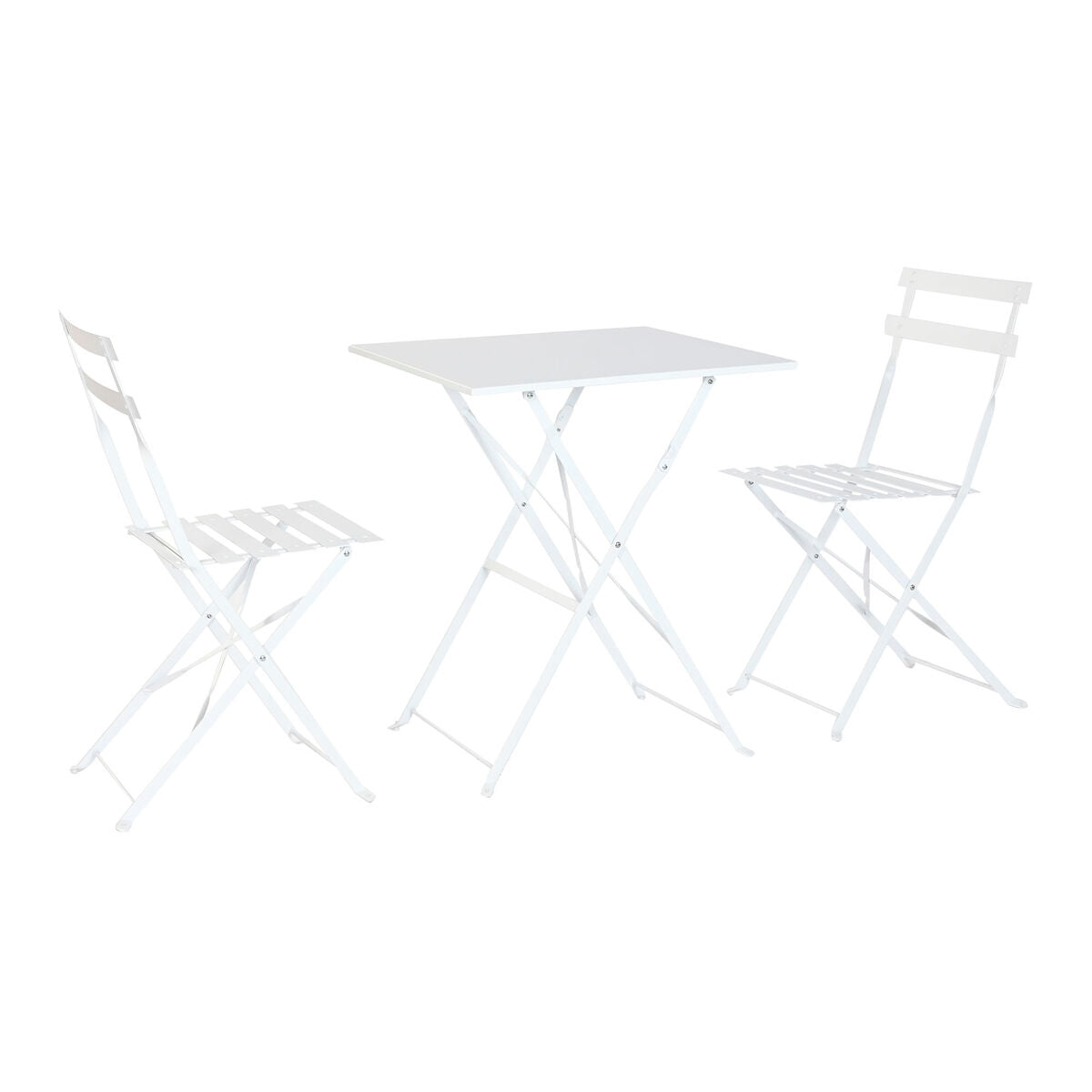 Bordsgrupp med 2 stolar Home ESPRIT Vit 60 x 60 x 71 cm finns hos Nordekko