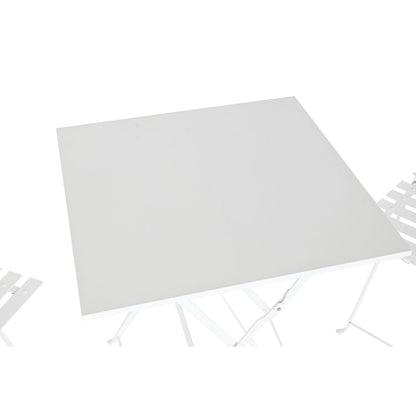 Bordsgrupp med 2 stolar Home ESPRIT Vit 60 x 60 x 71 cm finns hos Nordekko