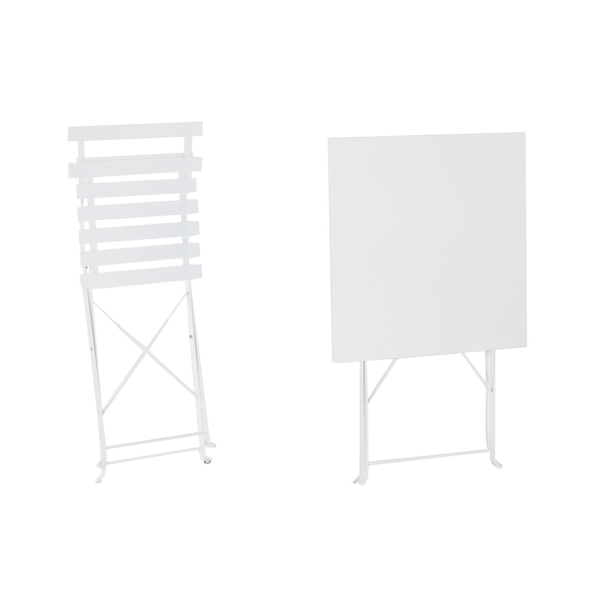 Bordsgrupp med 2 stolar Home ESPRIT Vit 60 x 60 x 71 cm finns hos Nordekko