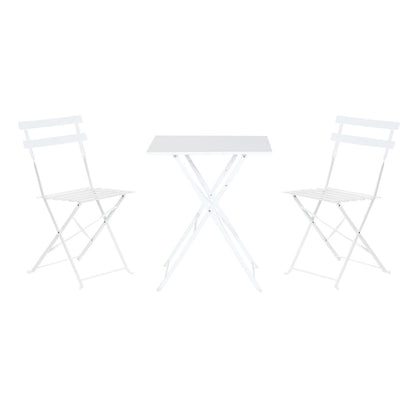Bordsgrupp med 2 stolar Home ESPRIT Vit 60 x 60 x 71 cm finns hos Nordekko