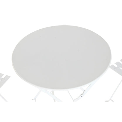 Bordsgrupp med 2 stolar Home ESPRIT Vit 60 x 60 x 71 cm finns hos Nordekko