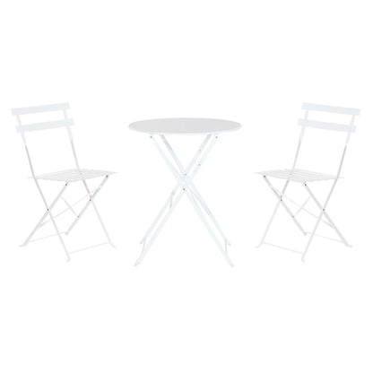 Bordsgrupp med 2 stolar Home ESPRIT Vit 60 x 60 x 71 cm finns hos Nordekko