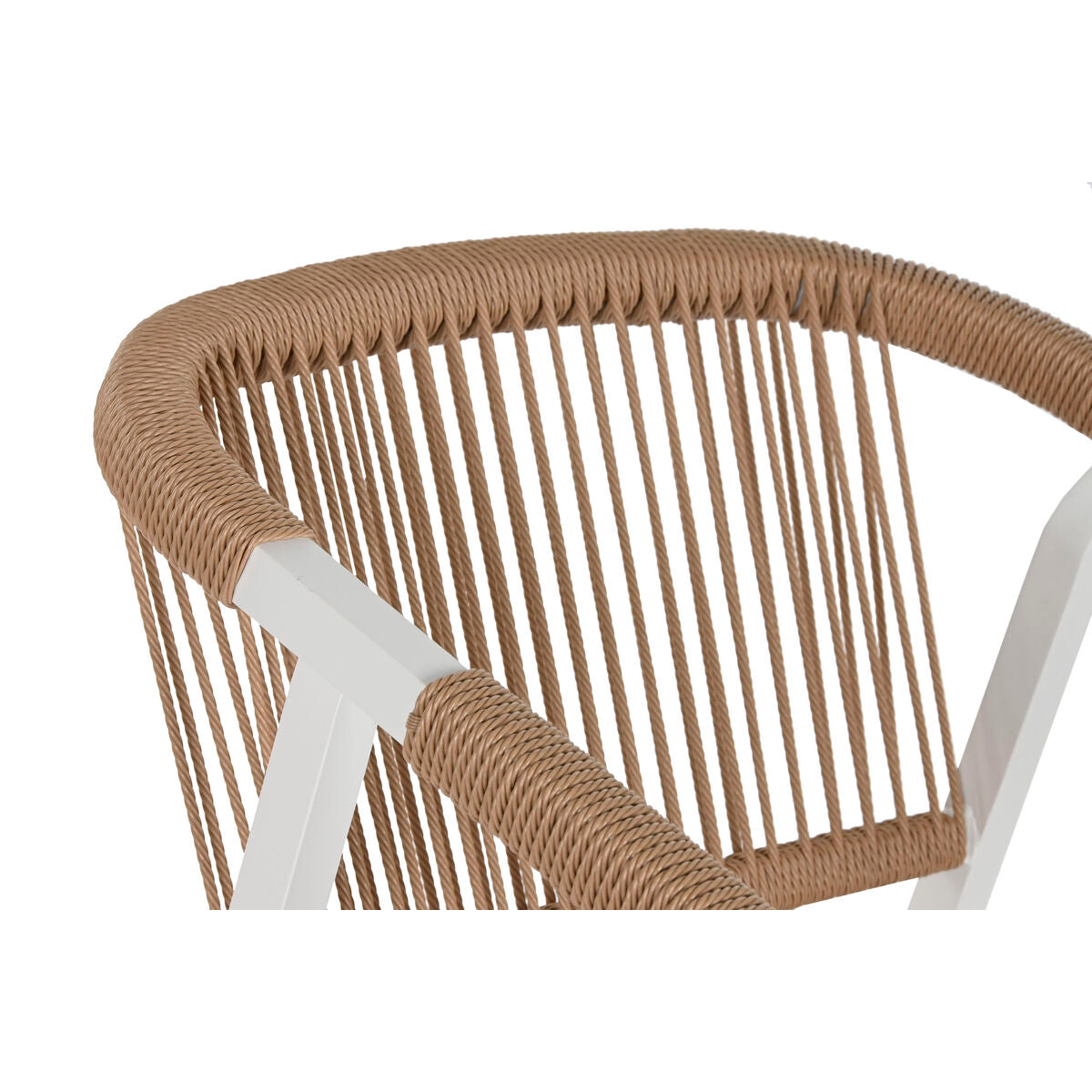 Bordsgrupp med 6 stolar Home ESPRIT Vit Naturell 180 x 90 x 75 cm finns hos Nordekko