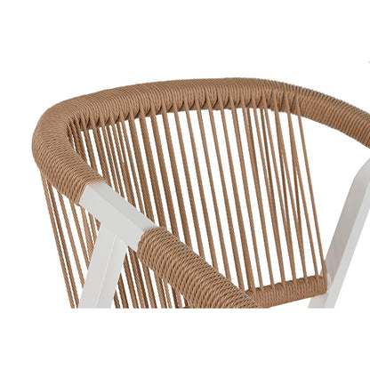 Bordsgrupp med 6 stolar Home ESPRIT Vit Naturell 180 x 90 x 75 cm finns hos Nordekko