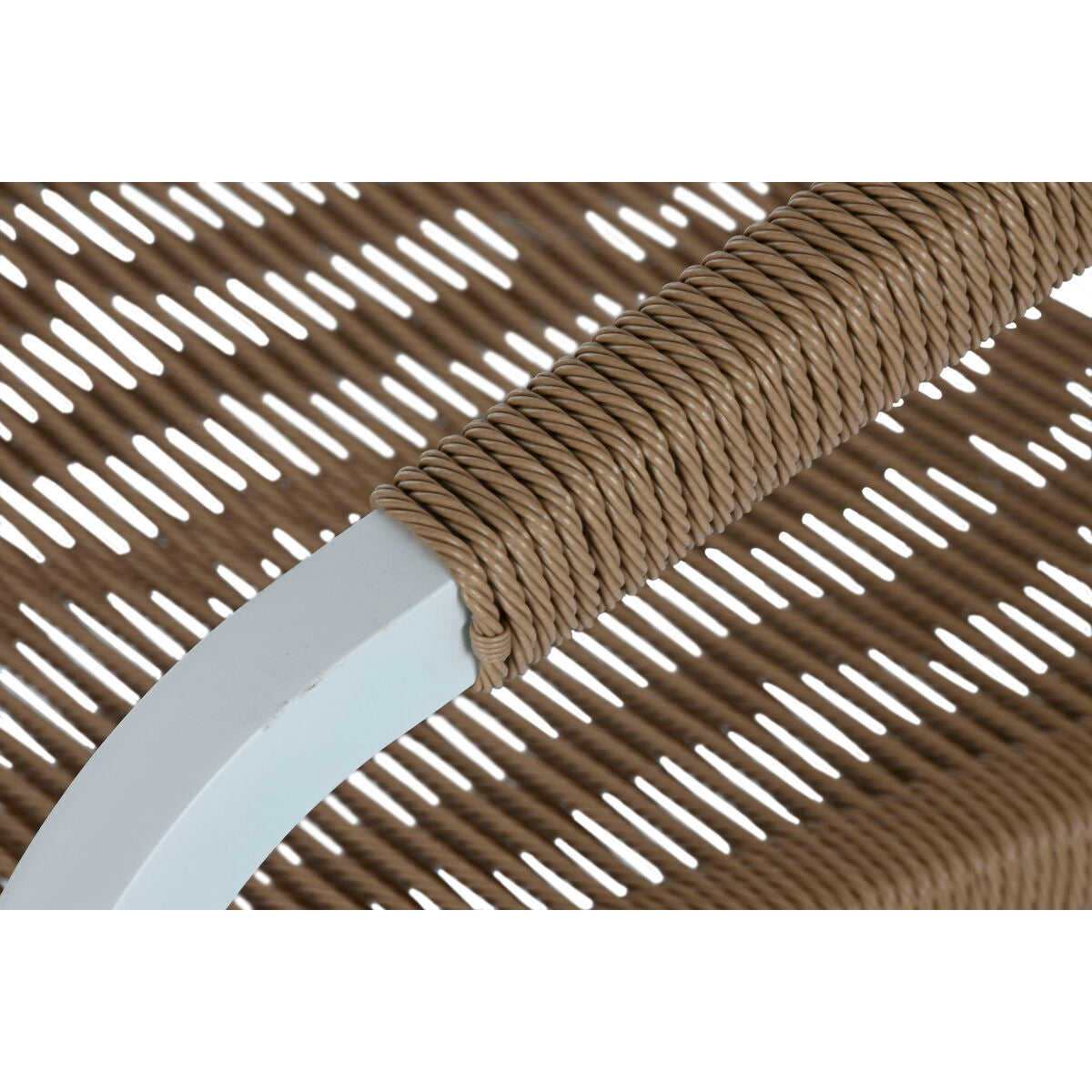 Bordsgrupp med 6 stolar Home ESPRIT Vit Naturell 180 x 90 x 75 cm finns hos Nordekko