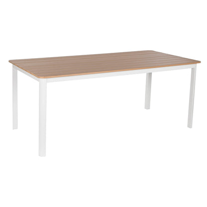 Bordsgrupp med 6 stolar Home ESPRIT Vit Naturell 180 x 90 x 75 cm finns hos Nordekko