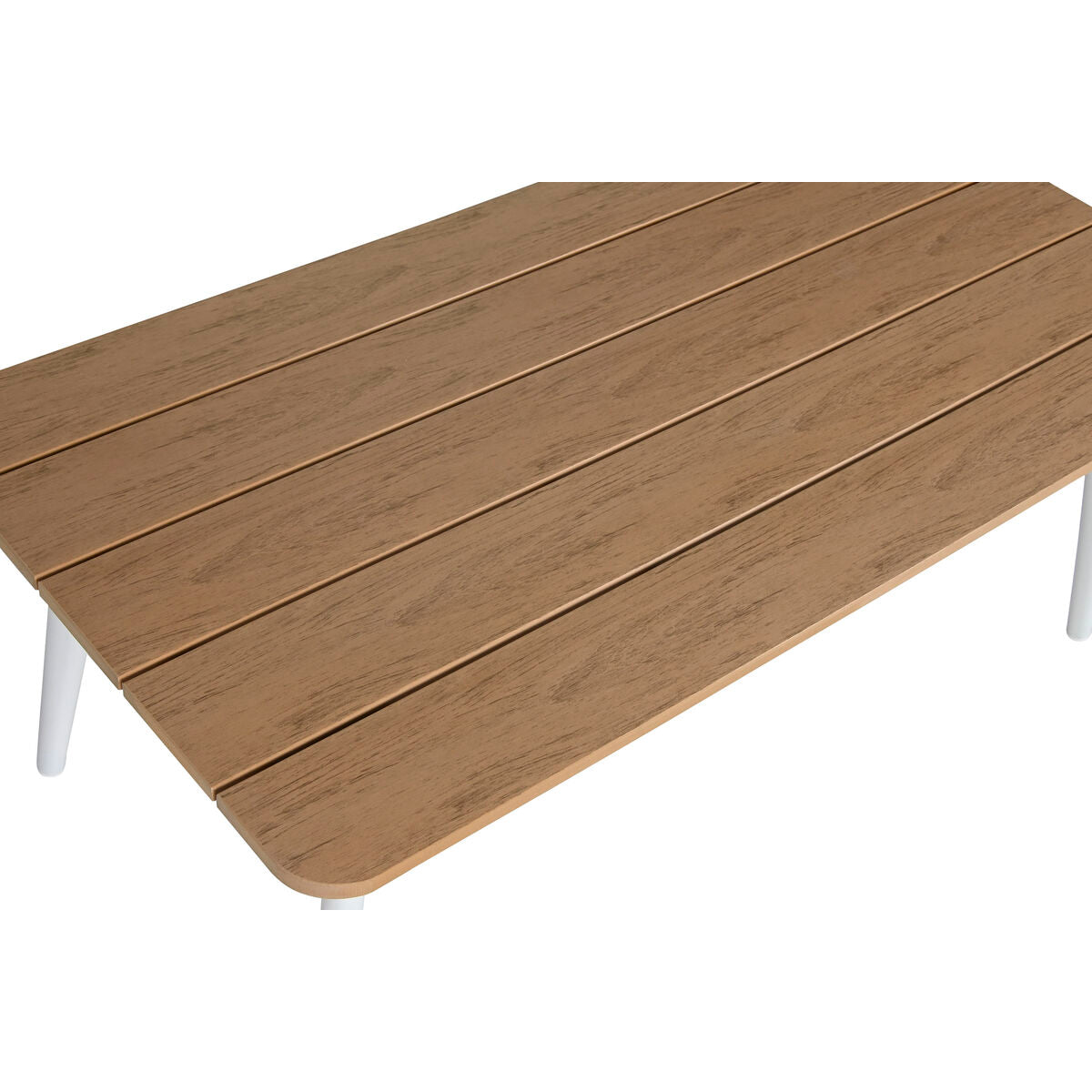 Set med bord och 3 fåtöljer Home ESPRIT Vit Naturell Ljusgrå 189 x 73 x 84 cm finns hos Nordekko