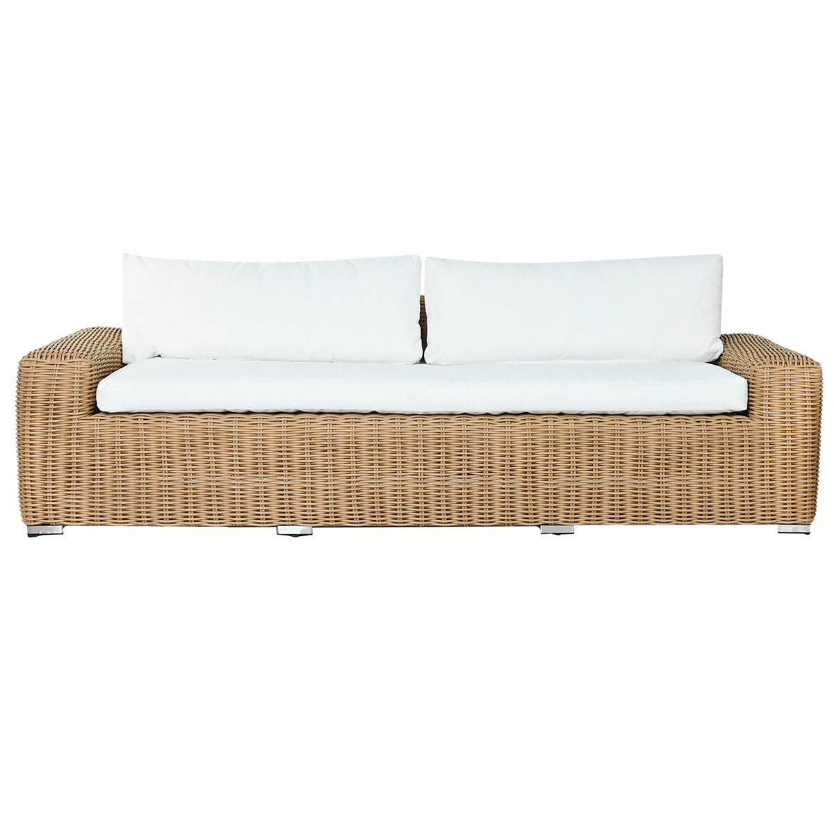 Trädgårdssoffa Home ESPRIT Beige Ljusbrun 222 x 87 x 63 cm finns hos Nordekko