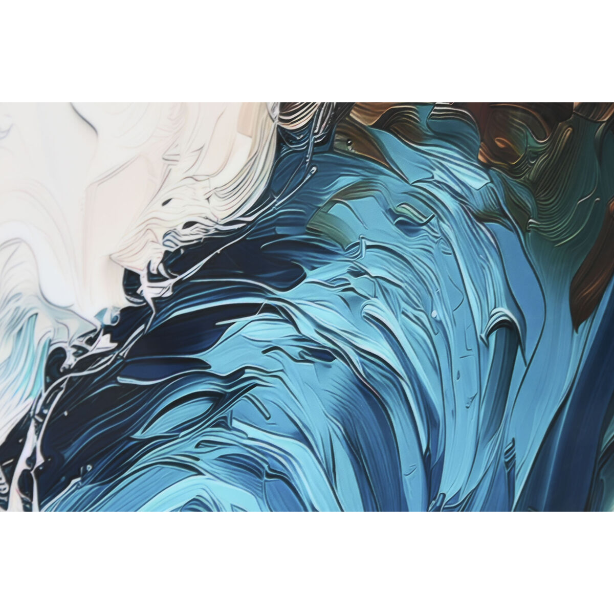 Tavla Home ESPRIT Blå Vit Brun Hav och ocean 80 x 3,5 x 80 cm (2 antal) finns hos Nordekko