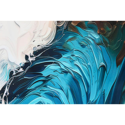 Tavla Home ESPRIT Blå Vit Brun Hav och ocean 80 x 3,5 x 80 cm (2 antal) finns hos Nordekko