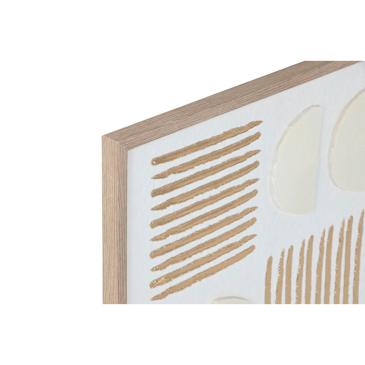 Tavla Home ESPRIT Vit Gyllene Modern Urban 45 x 2,2 x 60 cm (2 antal) finns hos Nordekko