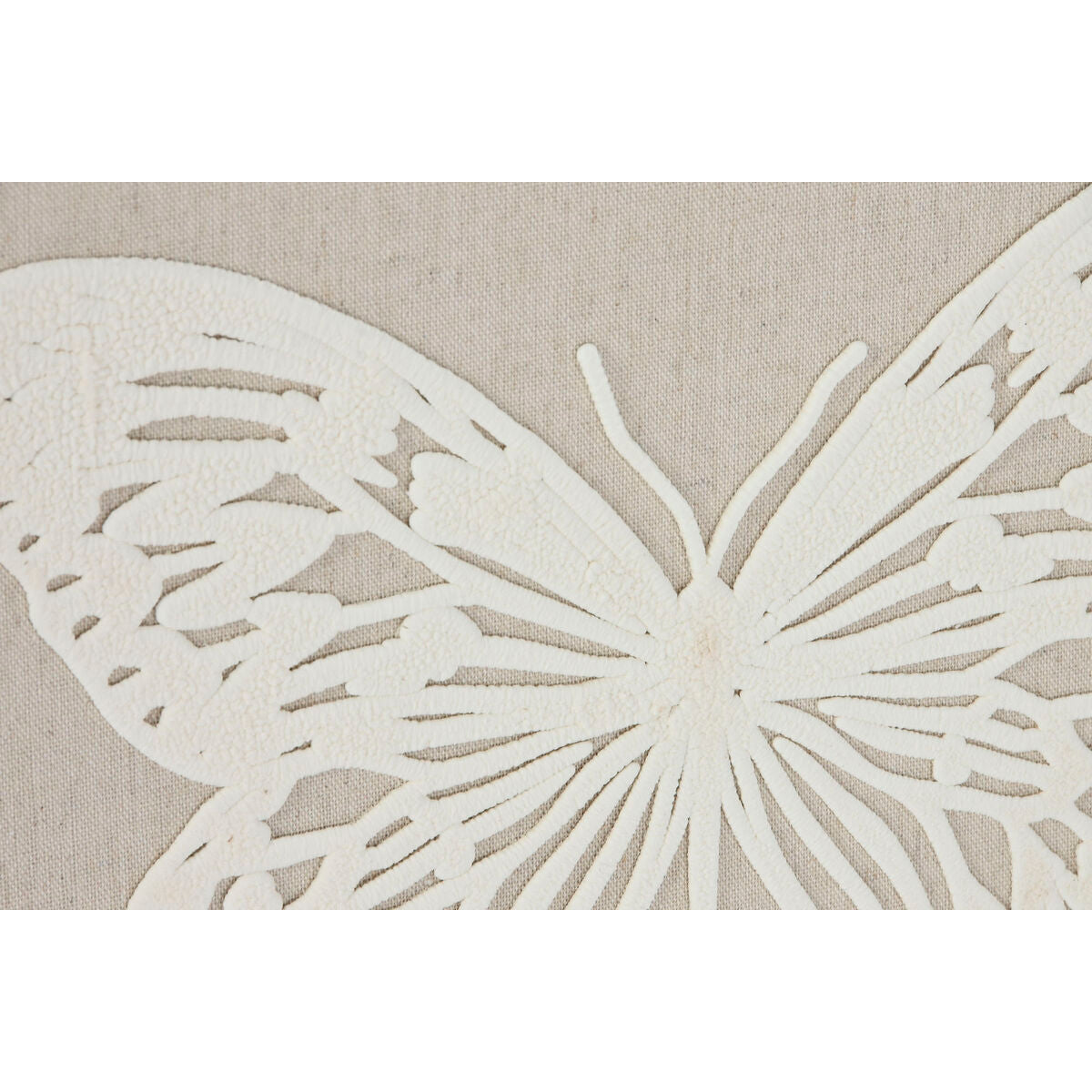 Tavla Home ESPRIT Vit Beige Fjäril Shabby Chic 40 x 2,2 x 40 cm (2 antal) finns hos Nordekko