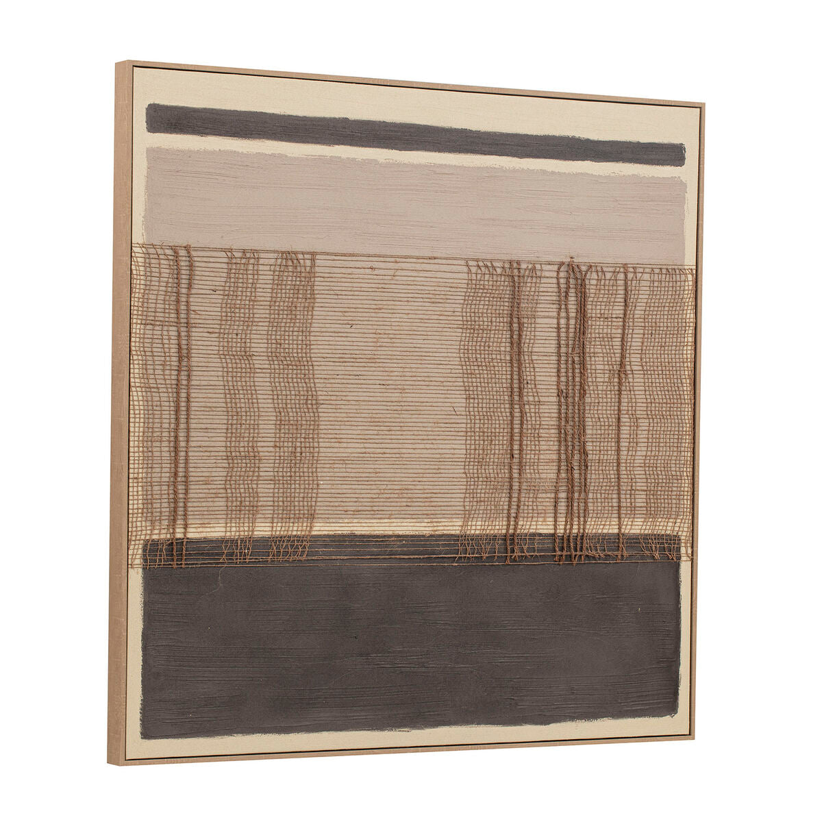 Tavla Home ESPRIT Brun Svart Abstrakt Urban 102 x 4,5 x 102 cm (2 antal) finns hos Nordekko