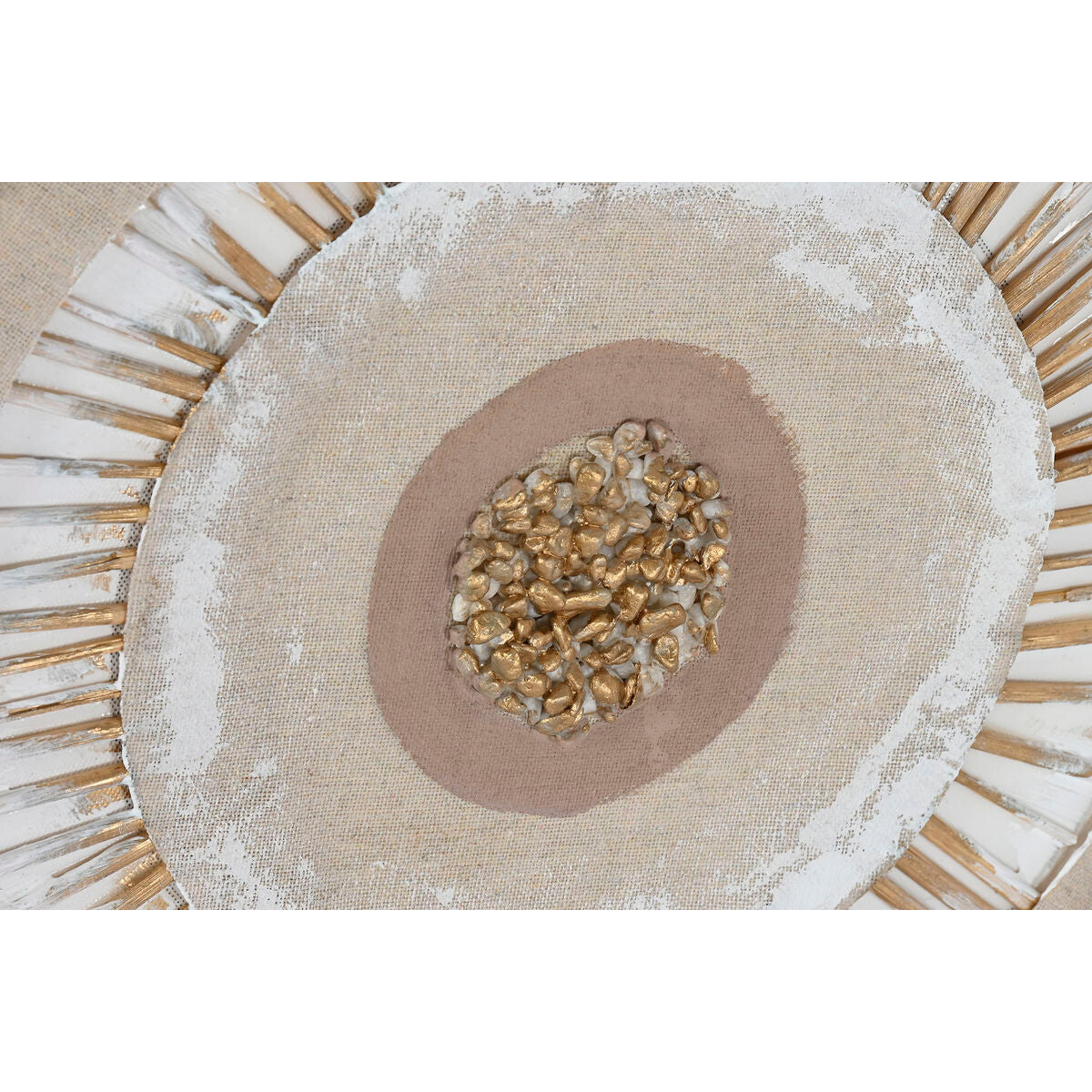 Tavla Home ESPRIT Beige Naturell Cirklar Skandinavisk 80 x 3 x 80 cm (2 antal) finns hos Nordekko