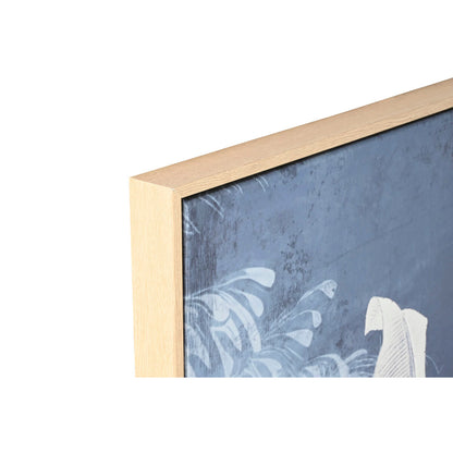 Kanvas Home ESPRIT Blå Palmer Tropiskt 180 x 4 x 120 cm (3 Delar) finns hos Nordekko