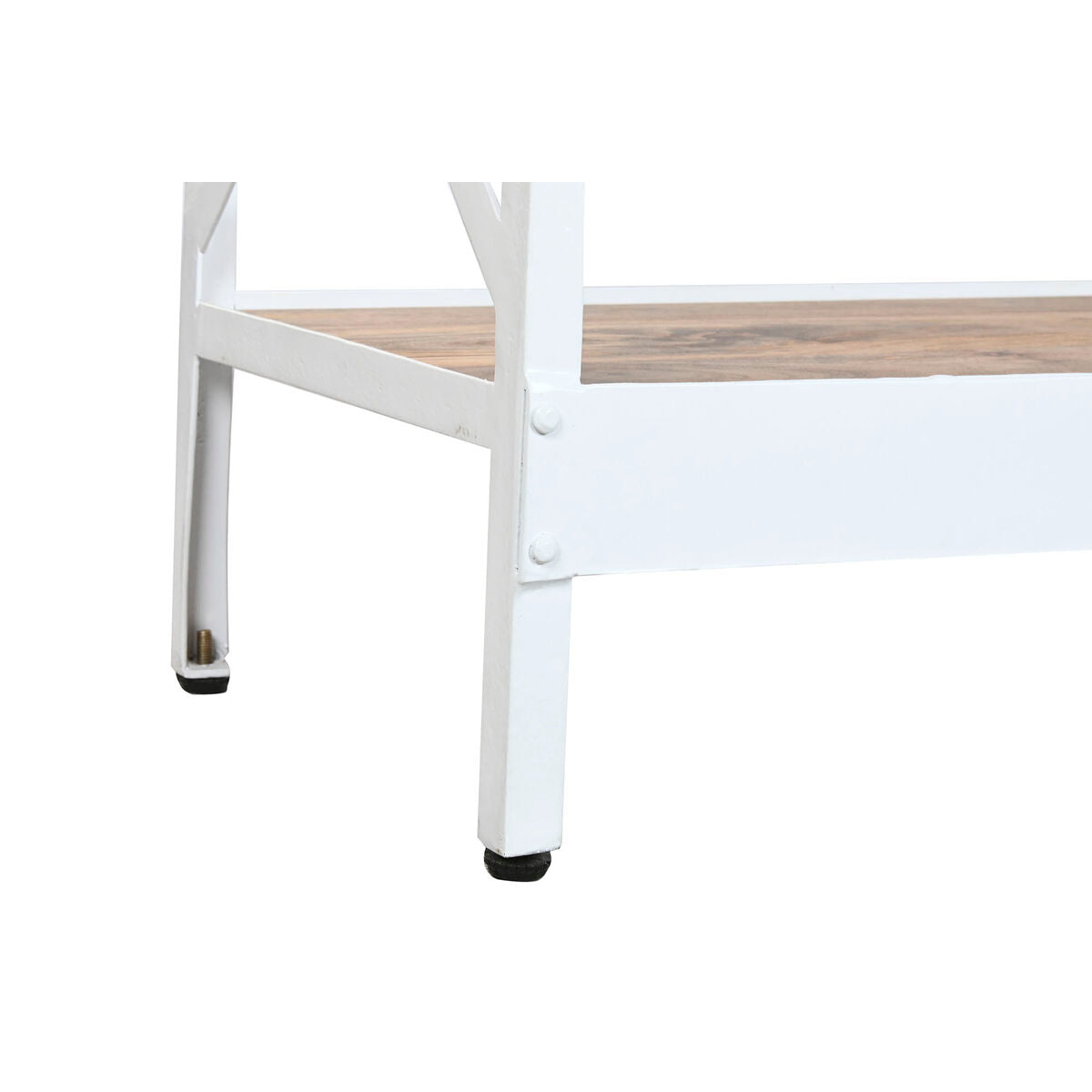 Bokhylla Home ESPRIT Vit Naturell Metall Mangoträ 180 x 35 x 220 cm finns hos Nordekko