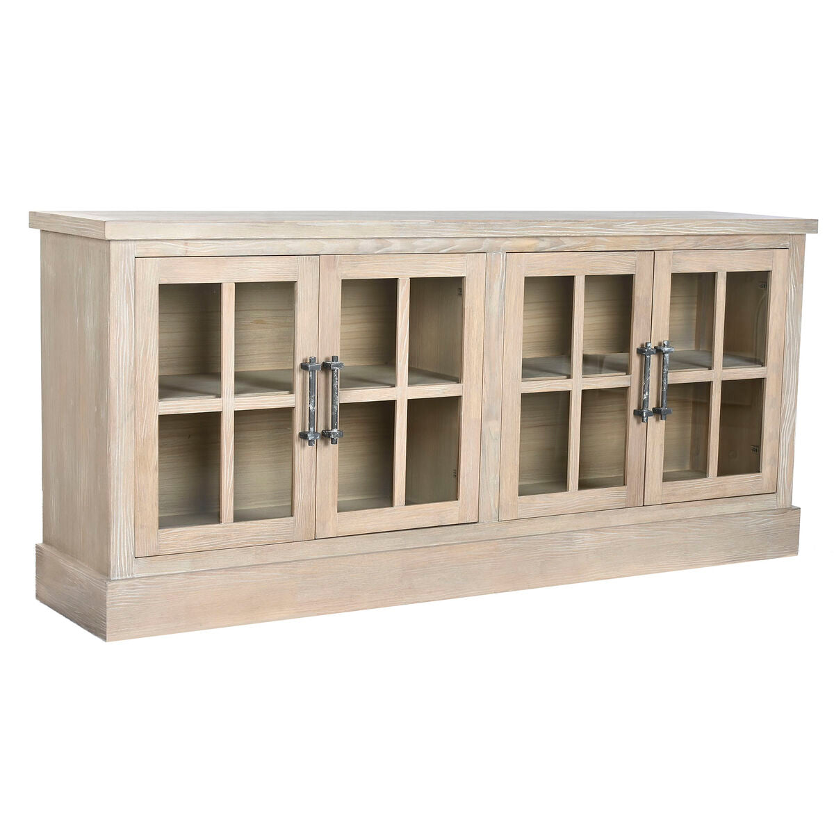 Skänk Home ESPRIT Naturell Trä Glas 180 x 40 x 82 cm finns hos Nordekko