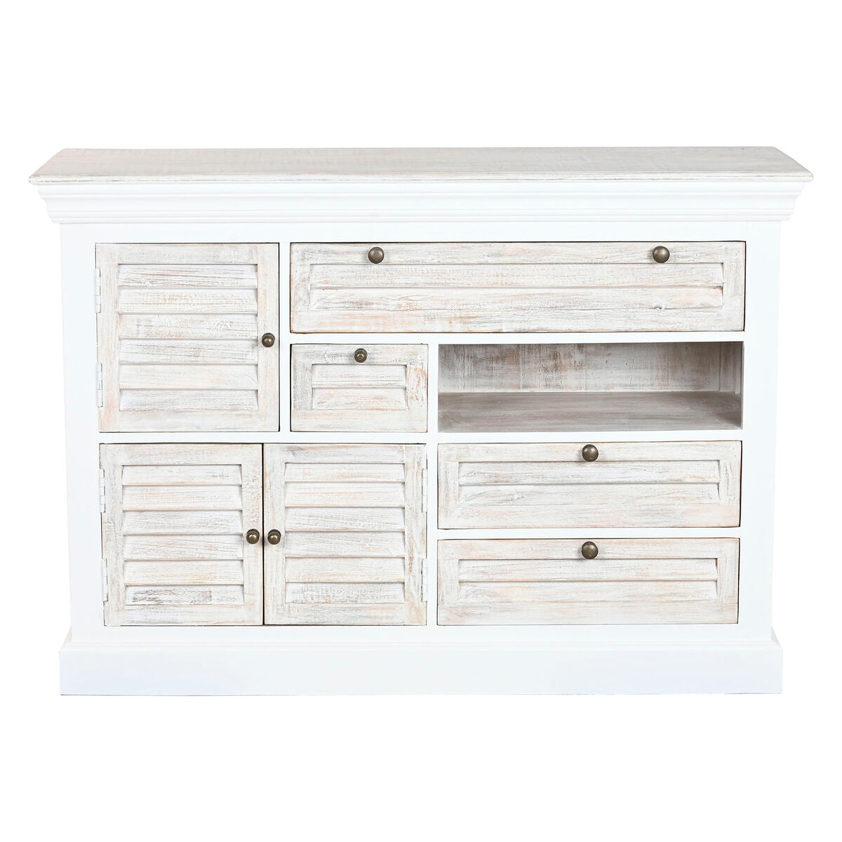 Byrå Home ESPRIT Vit Utsliten 115 x 40 x 80 cm finns hos Nordekko