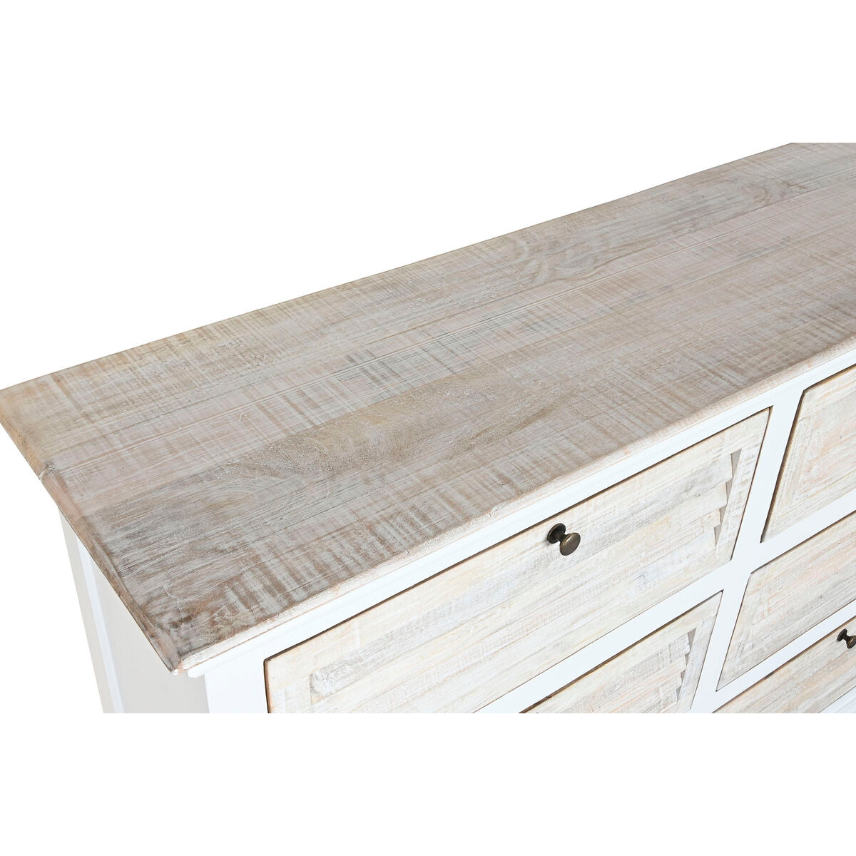 Kommod Home ESPRIT Vit Naturell 150 x 40 x 100 cm finns hos Nordekko