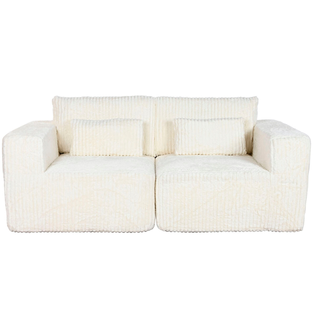 Soffa Home ESPRIT Kräm Scandi 220 x 158 x 91 cm finns hos Nordekko