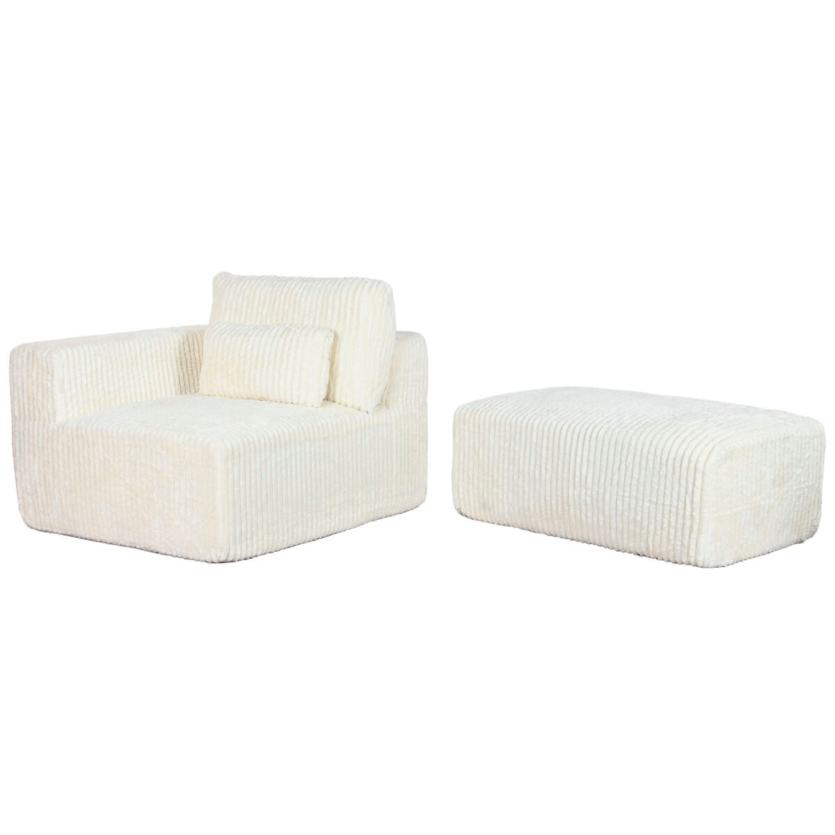 Soffa Home ESPRIT Kräm Scandi 220 x 158 x 91 cm finns hos Nordekko