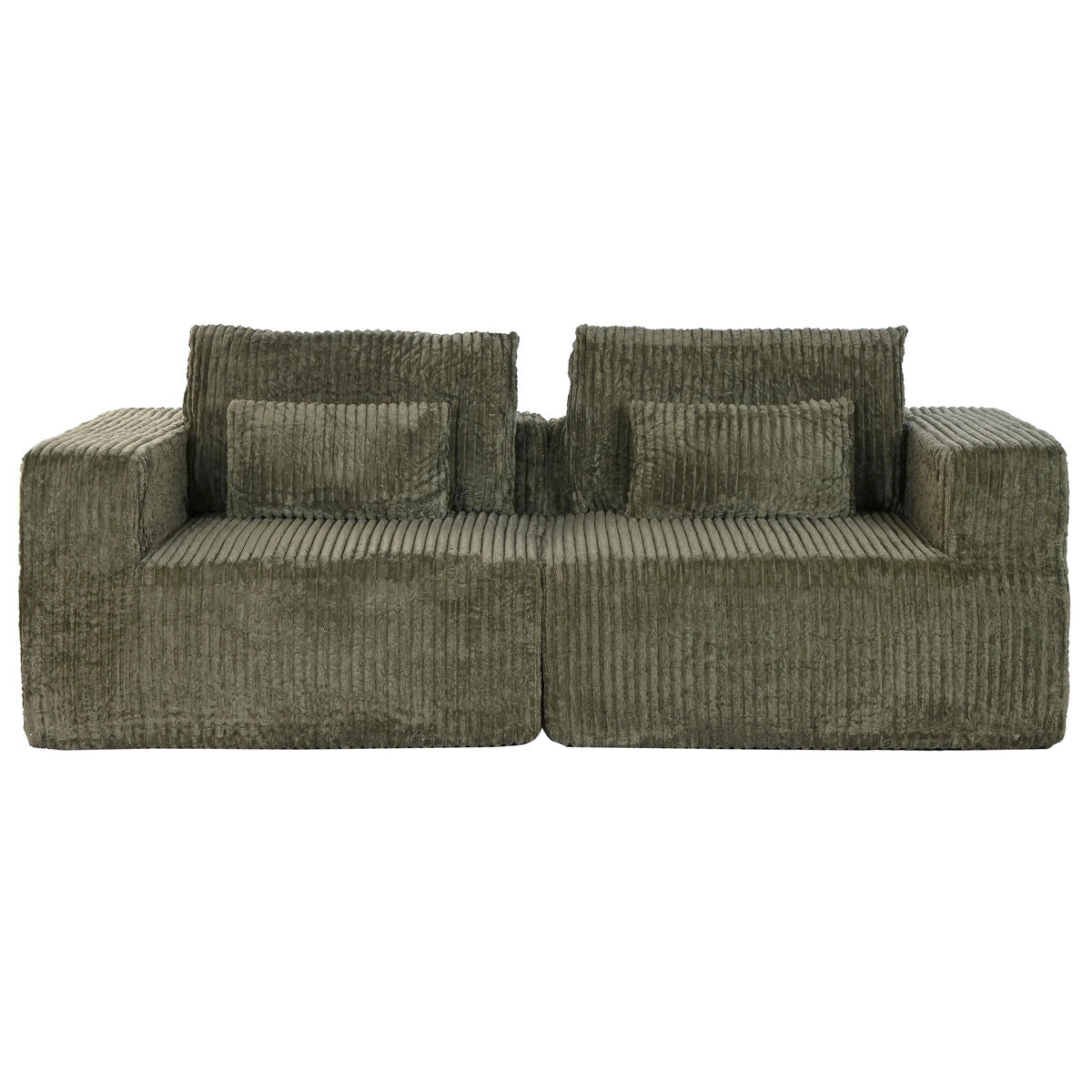 Soffa Home ESPRIT Grön Scandi 220 x 158 x 91 cm finns hos Nordekko