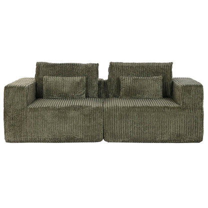 Soffa Home ESPRIT Grön Scandi 220 x 158 x 91 cm finns hos Nordekko