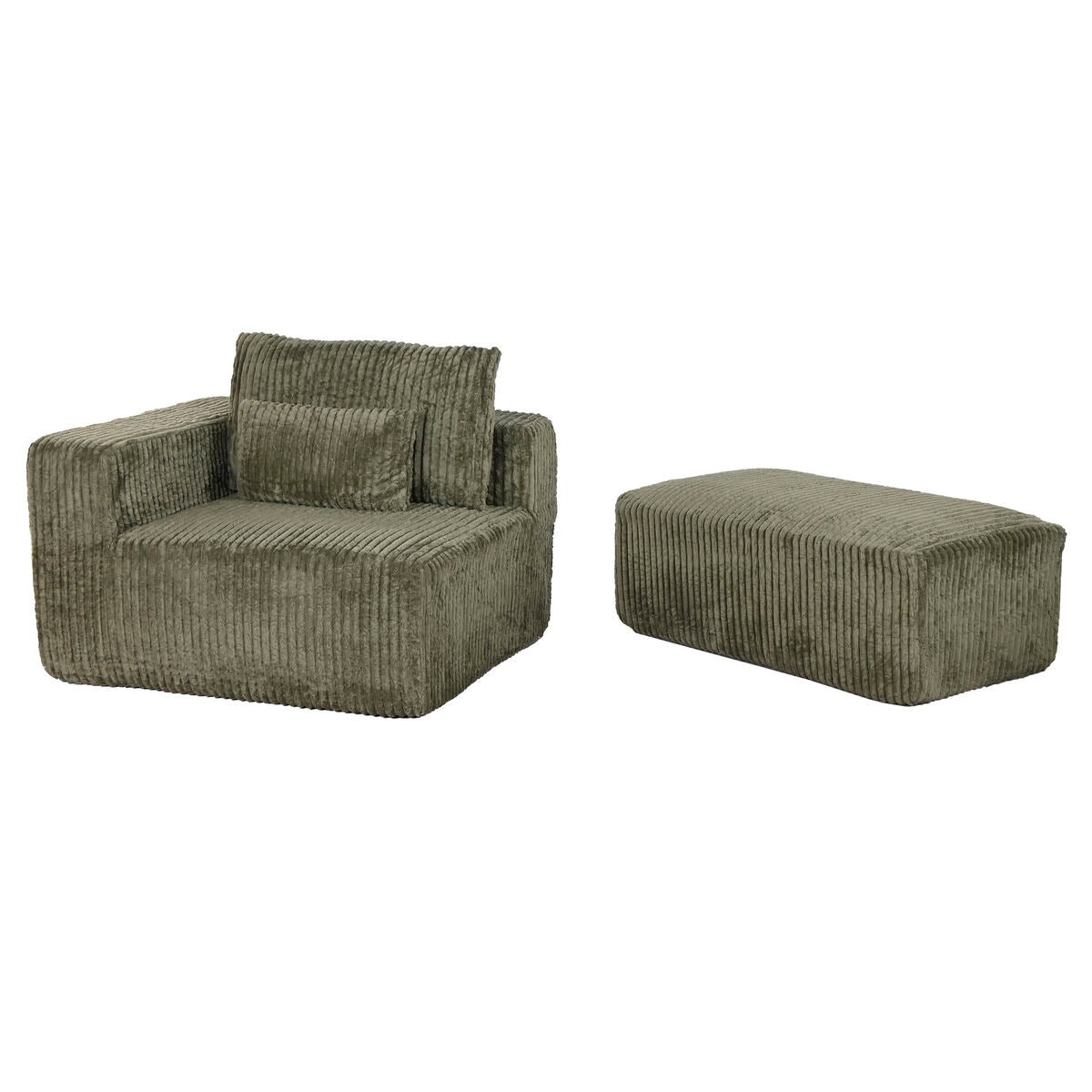Soffa Home ESPRIT Grön Scandi 220 x 158 x 91 cm finns hos Nordekko