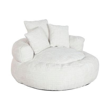 Fåtölj Home ESPRIT Vit 104 x 104 x 50 cm finns hos Nordekko
