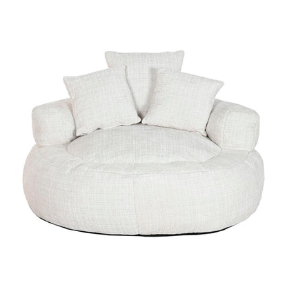 Fåtölj Home ESPRIT Vit 104 x 104 x 50 cm finns hos Nordekko