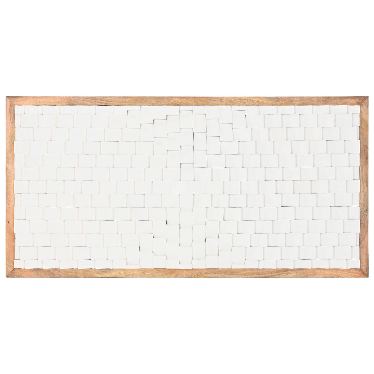 Sänggavel Home ESPRIT Vit Naturell 160 x 4 x 80 cm finns hos Nordekko