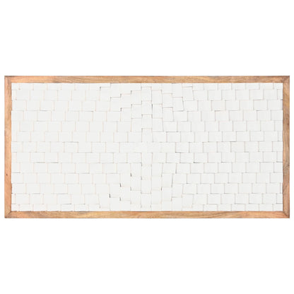 Sänggavel Home ESPRIT Vit Naturell 160 x 4 x 80 cm finns hos Nordekko