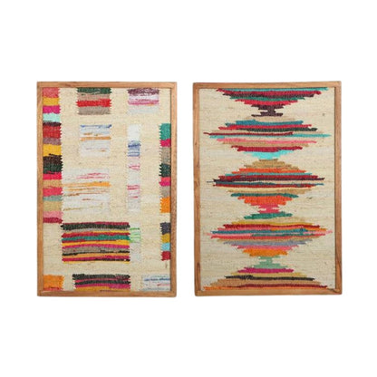 Tavla Home ESPRIT Bomull Akaciaträ 60 x 3 x 90 cm (2 antal) finns hos Nordekko