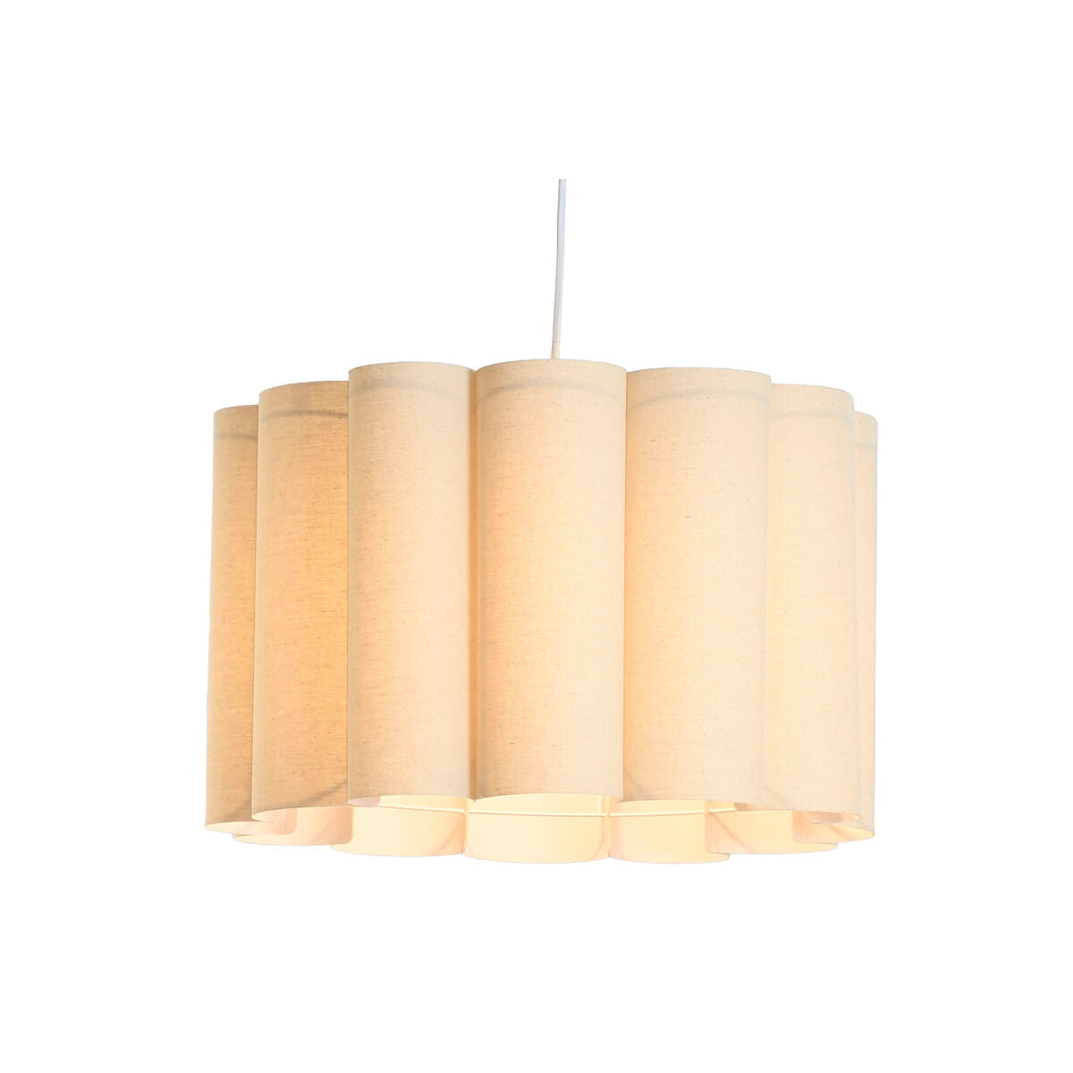 Taklampa Home ESPRIT Vit Beige Metall 50 W 50 x 50 x 30 cm finns hos Nordekko