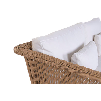 Trädgårdssoffa Home ESPRIT Vit Naturell 188 X 89 X 65 CM finns hos Nordekko