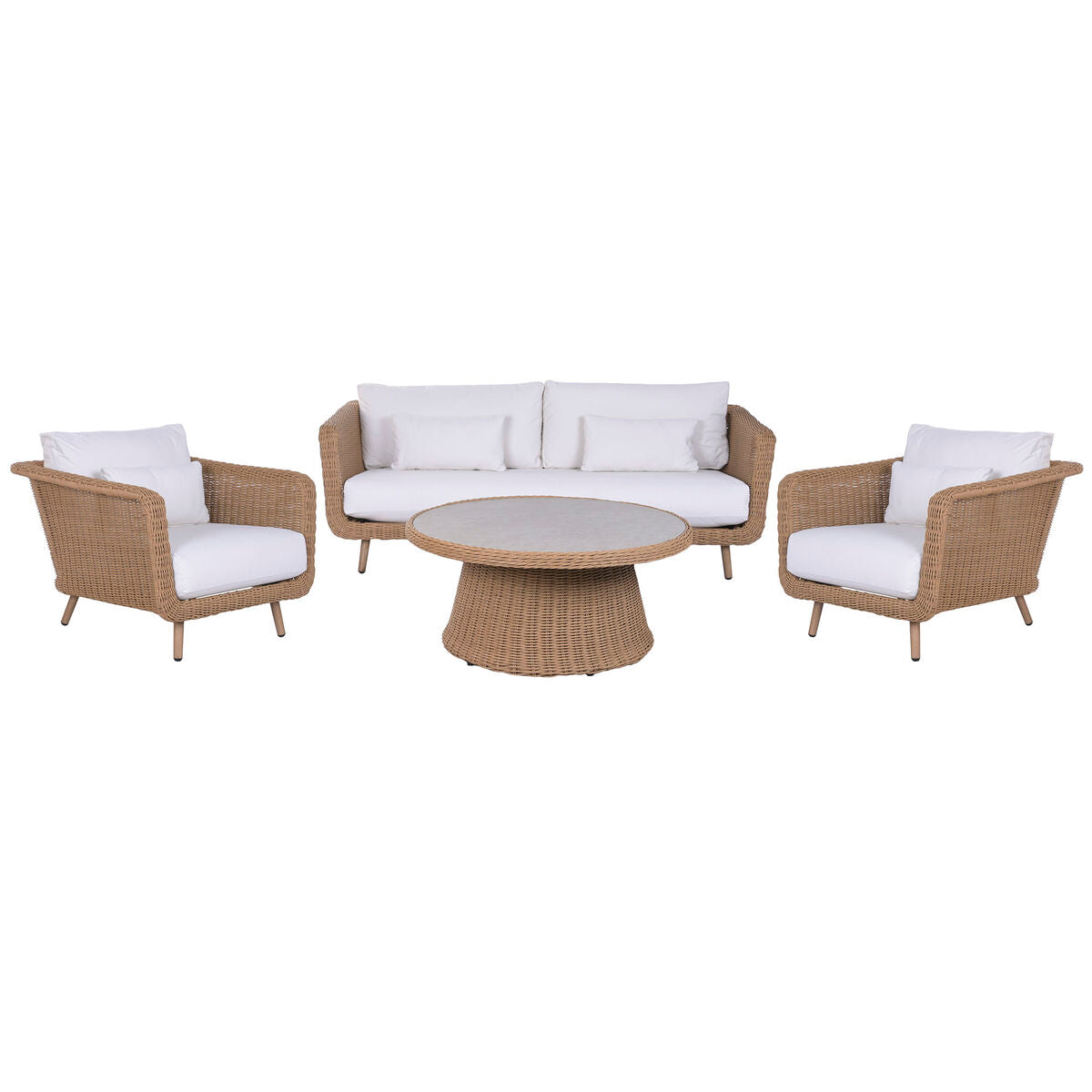 Trädgårdssoffa Home ESPRIT Vit Naturell 188 X 89 X 65 CM finns hos Nordekko