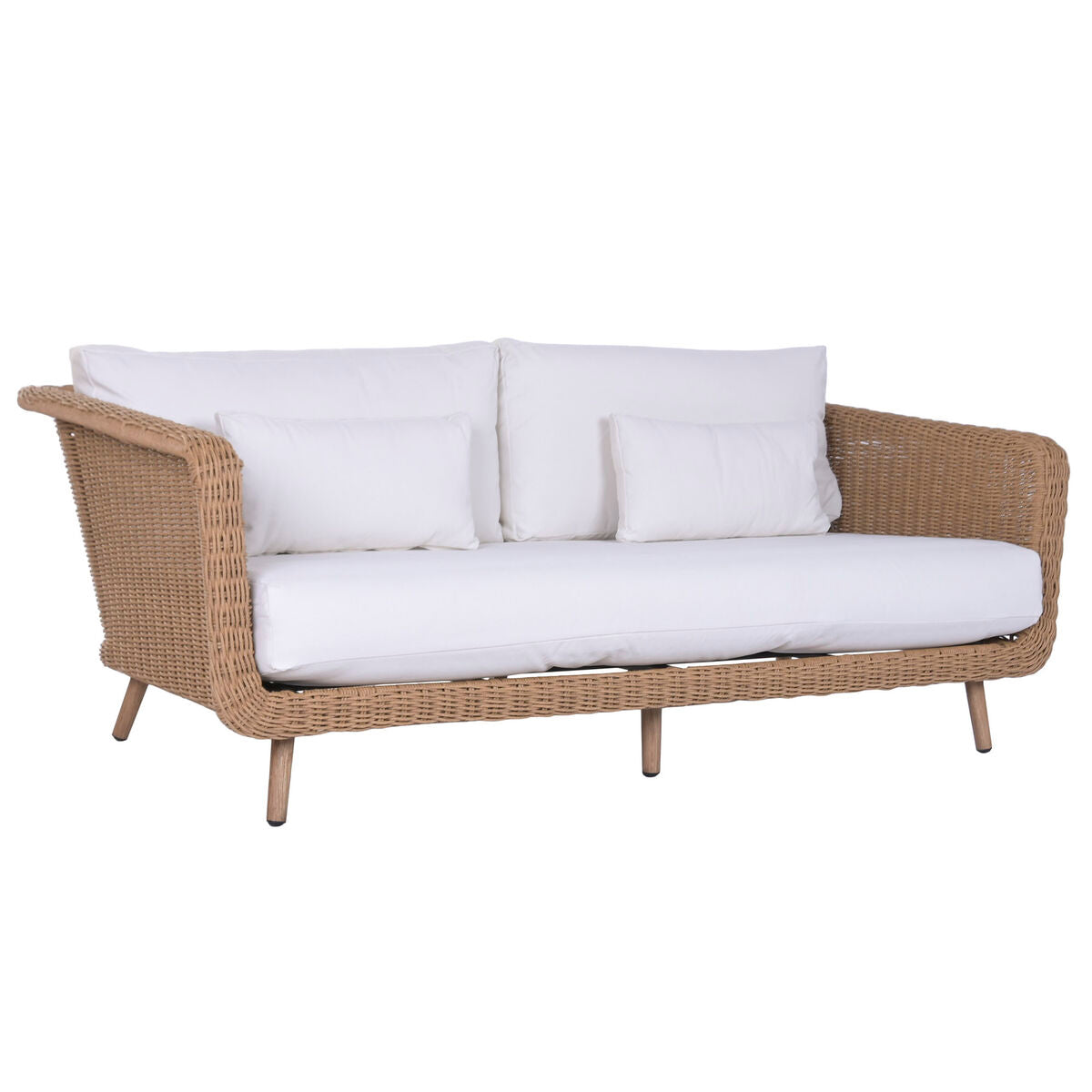 Trädgårdssoffa Home ESPRIT Vit Naturell 188 X 89 X 65 CM finns hos Nordekko