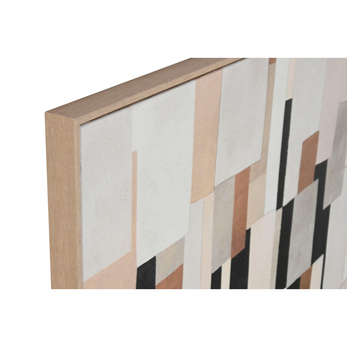 Kanvas Home ESPRIT Vit Svart Abstrakt Urban 100 x 4 x 140 cm (2 antal) finns hos Nordekko