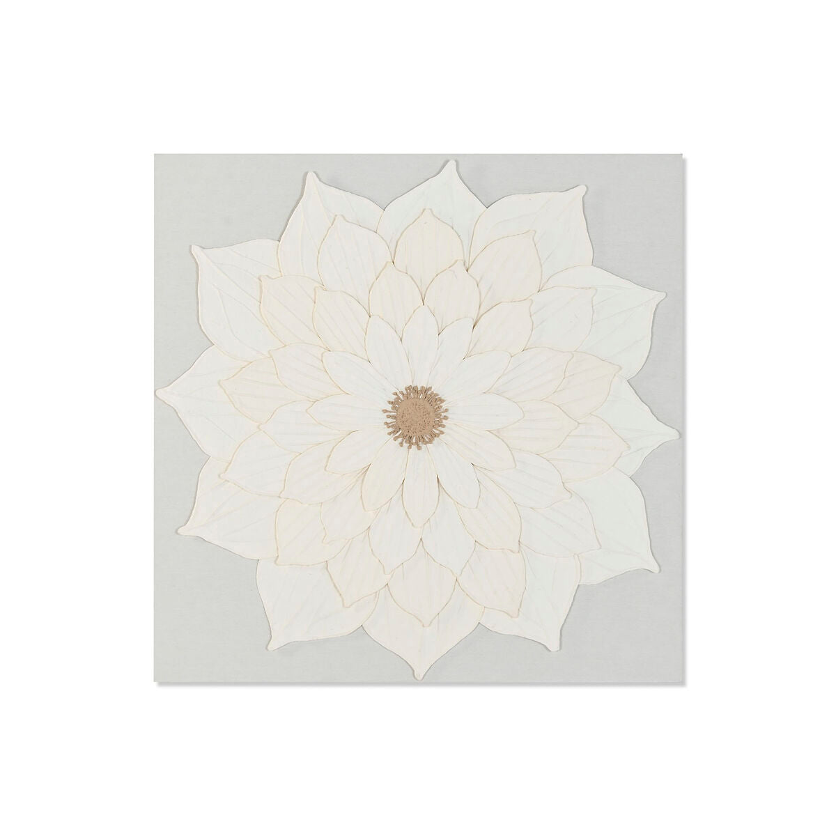 Tavla Home ESPRIT Vit Blomster Skandinavisk finns hos Nordekko