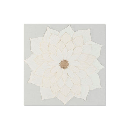 Tavla Home ESPRIT Vit Blomster Skandinavisk finns hos Nordekko