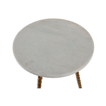 Sidobord Home ESPRIT Vit Gyllene 36 x 36 x 48,5 cm finns hos Nordekko